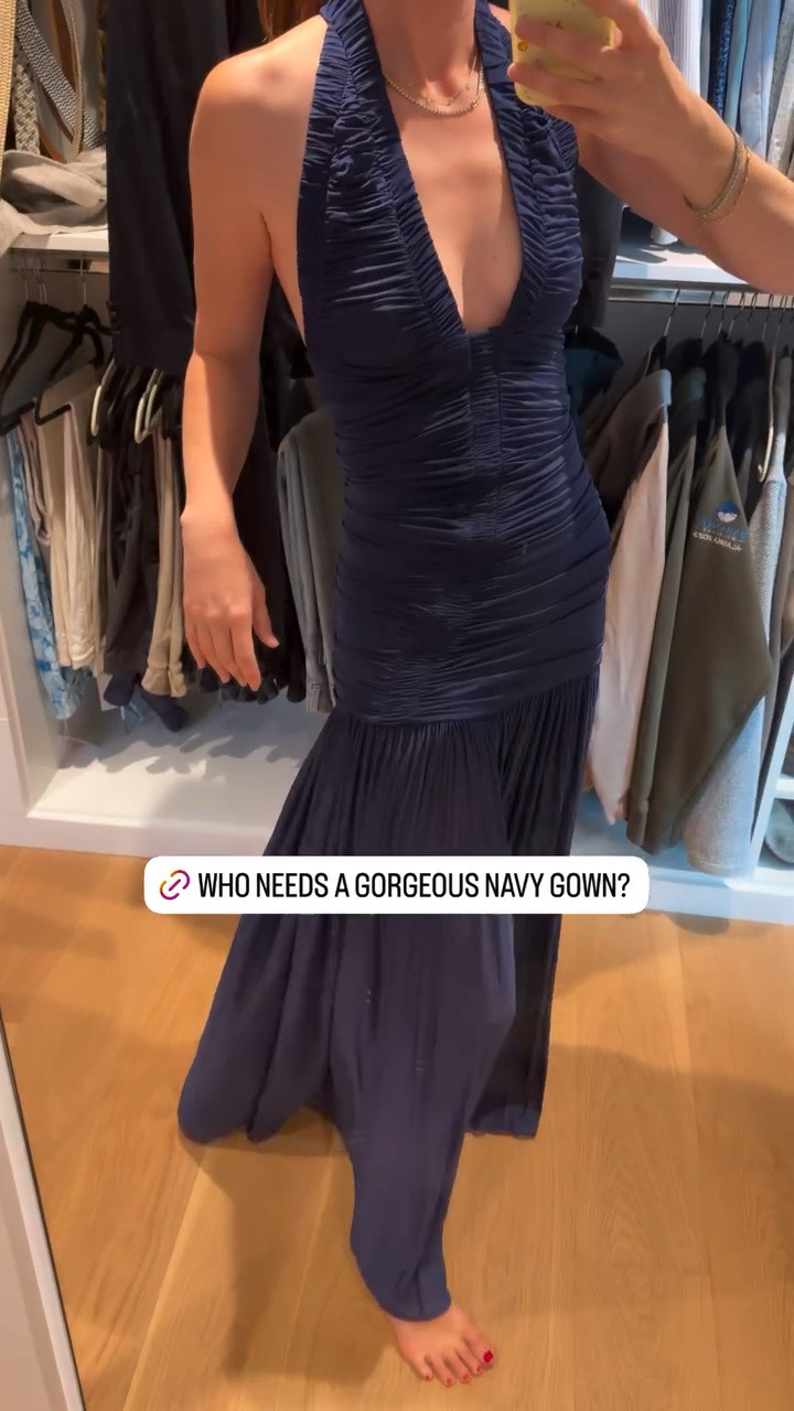 Who needs a gorgeous navy gown?!

#LTKootd #LTKWedding #LTKSeasonal