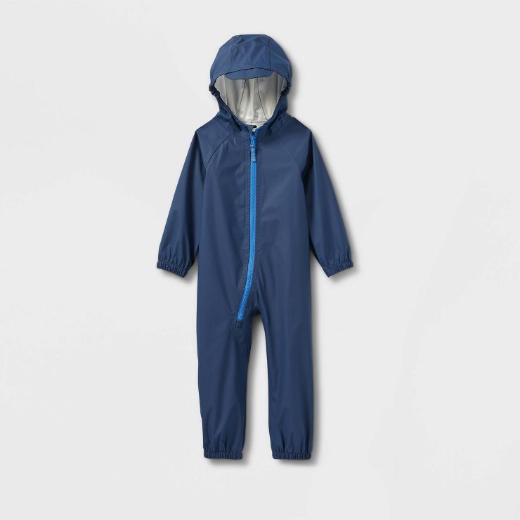 Toddler Star Long Sleeve Rain Suit - Cat & Jack™ Navy Blue | Target