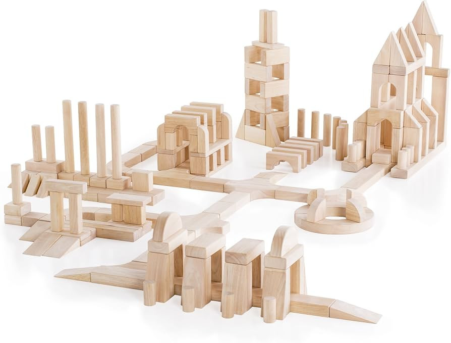 Guidecraft Unit Blocks Set E – 218 Piece Set: Kids Early Learning, STEM Building, Educational T... | Amazon (US)