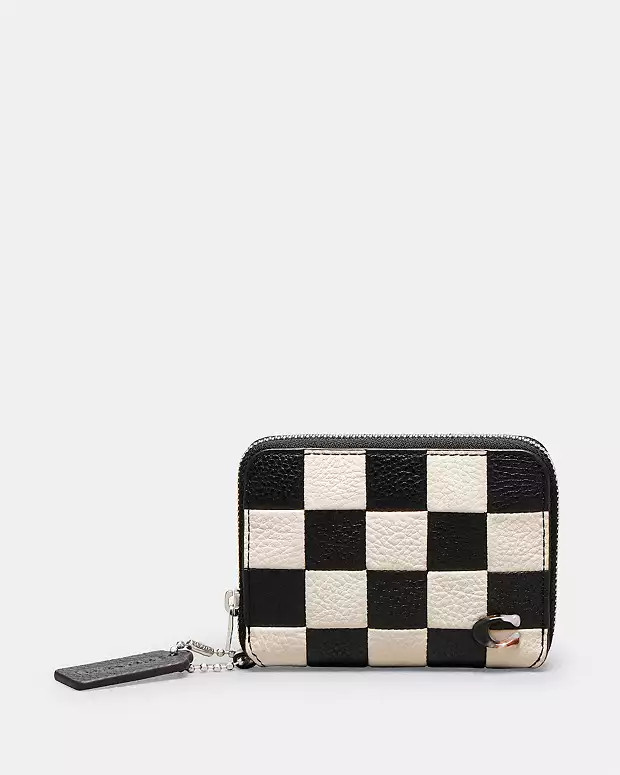 Zip Around Wallet In Checkerboard Upcrafted Leather | Coach (US)