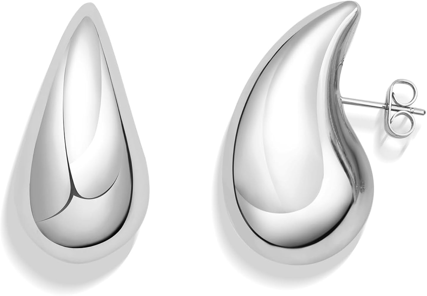 Teardrop Earring Set Dupes Lightweight Chunky Gold Hoop Earrings for Women, Hypoallergenic Earrin... | Amazon (US)