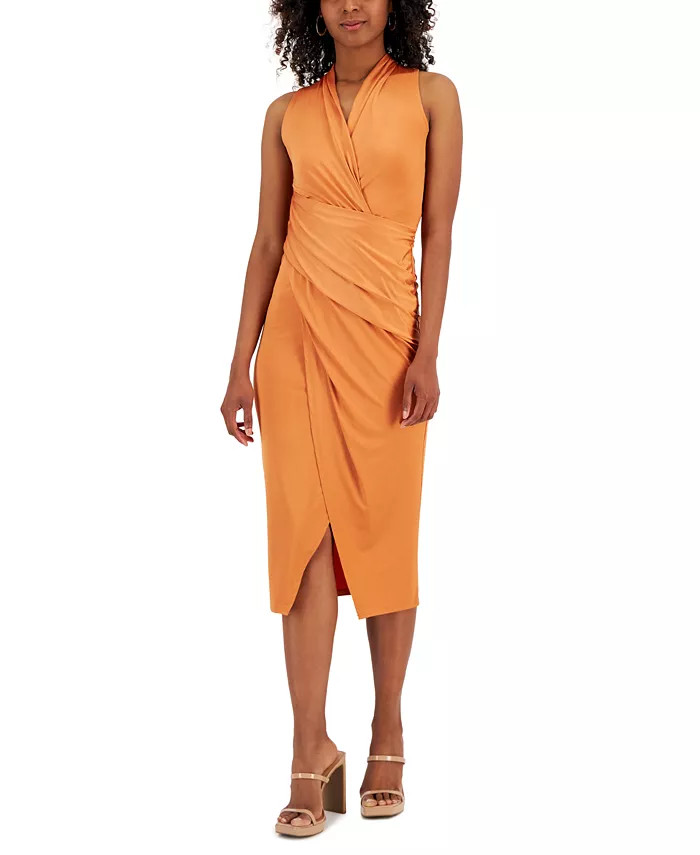 RACHEL Rachel Roy Sleeveless Striped Midi Dress - Macy's | Macys (US)