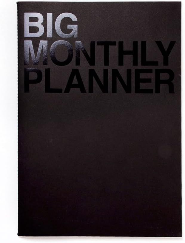JSTORY Big Monthly Planner Stitch Bound Lays Flat Huge Undated Year Round Flexible Cover Goal/Tim... | Amazon (US)