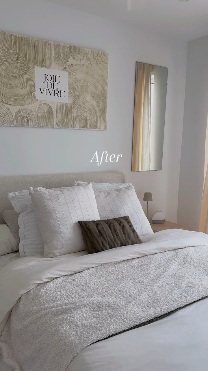 Before and after transforming the bedroom in my apartment! 

#LTKHome #LTKWatchNow