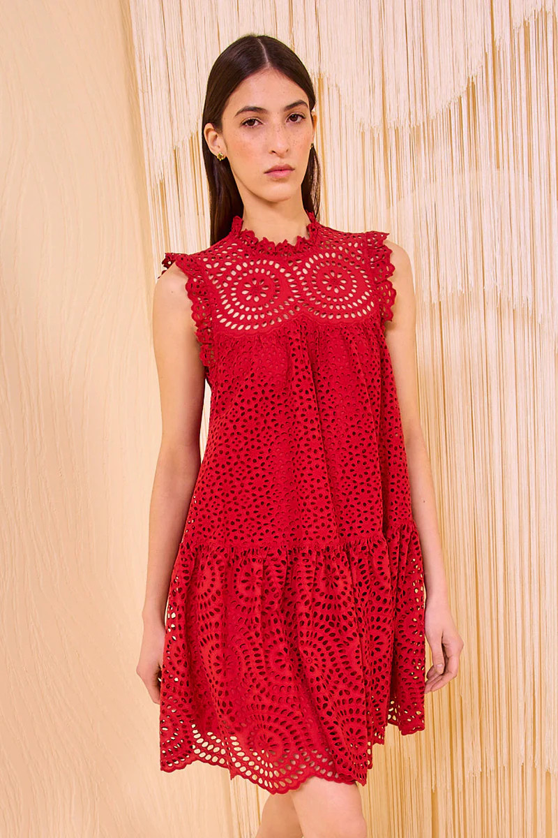 Thea Sleeveless Mini Dress - Henna | Ulla Johnson