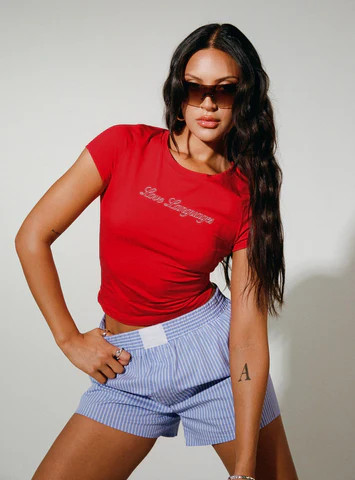 Love Language Tee Red | Princess Polly US