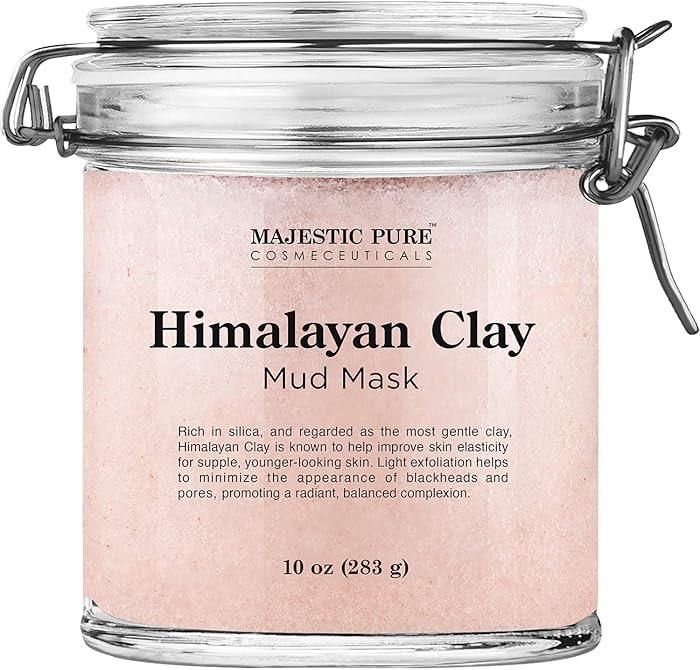Majestic Pure Himalayan Clay Mud Mask for Face and Body Exfoliating and Facial Acne Fighting Mask... | Amazon (US)