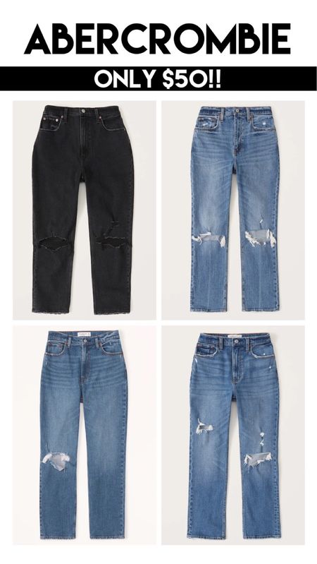 Abercrombie curve love jeans on major sale! Use code CYBERAF to get them for only $50!! 

#LTKunder50 #LTKsalealert #LTKCyberweek