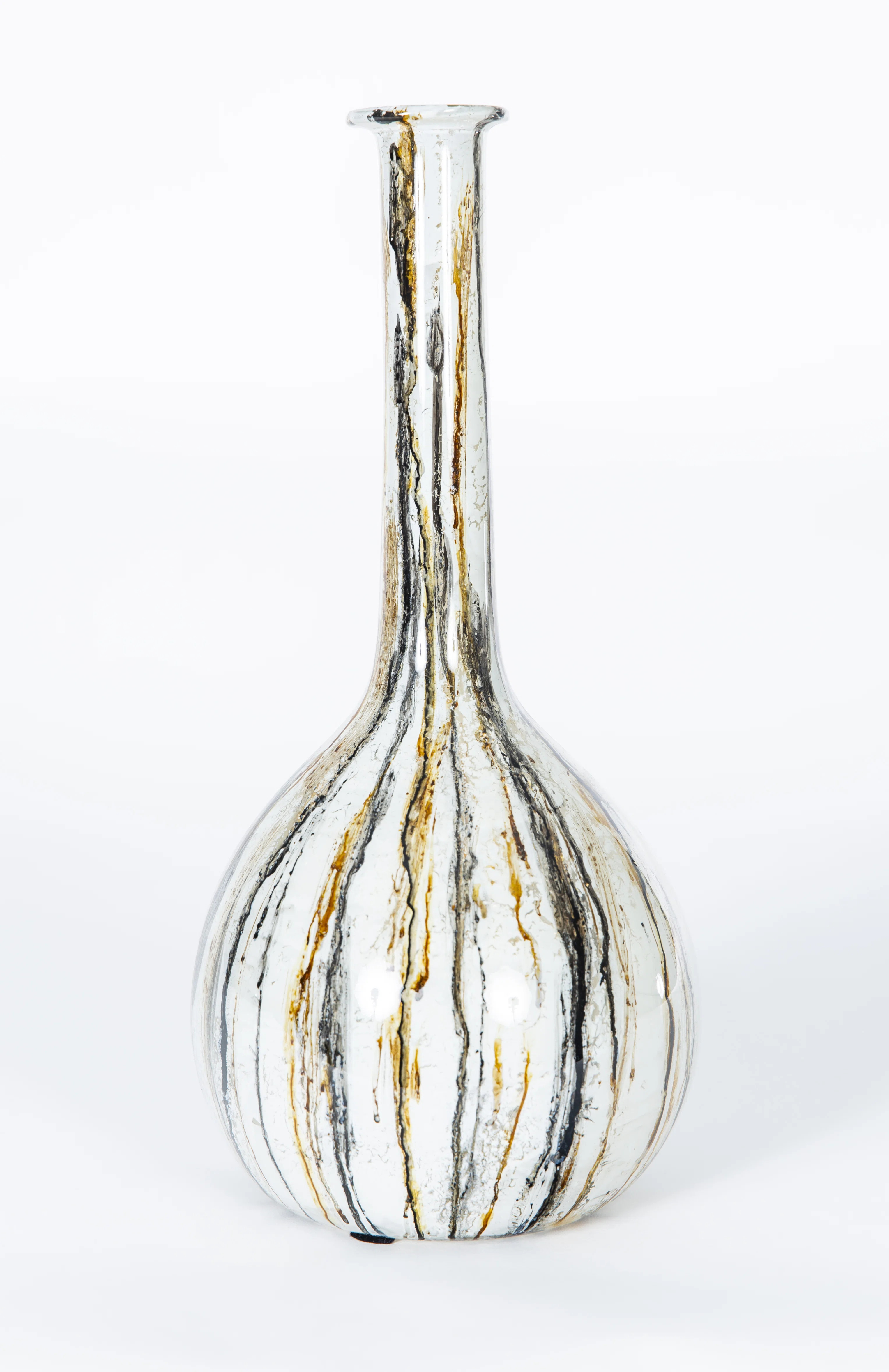 Prima Design Source Black/Brown/White Glass Table Vase | Wayfair | Wayfair North America