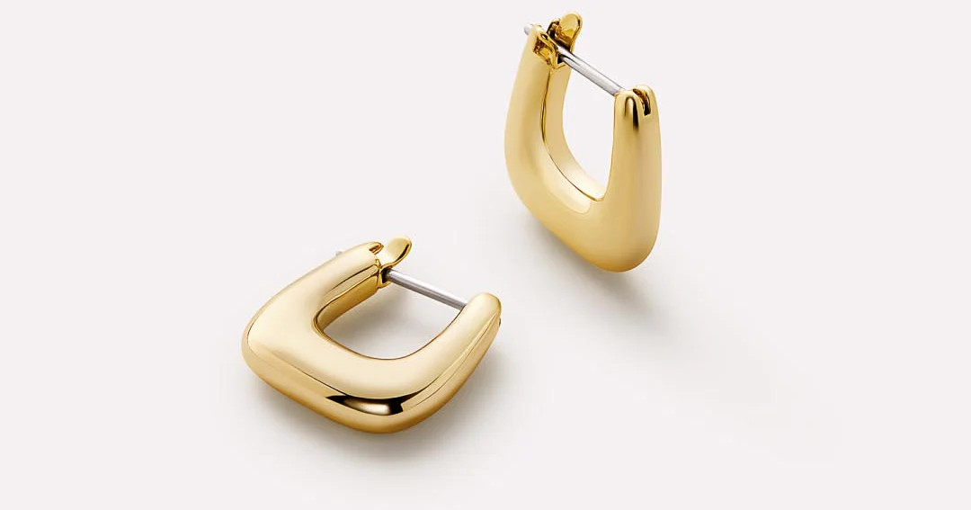 Small Gold Hoop Earrings | Ana Luisa