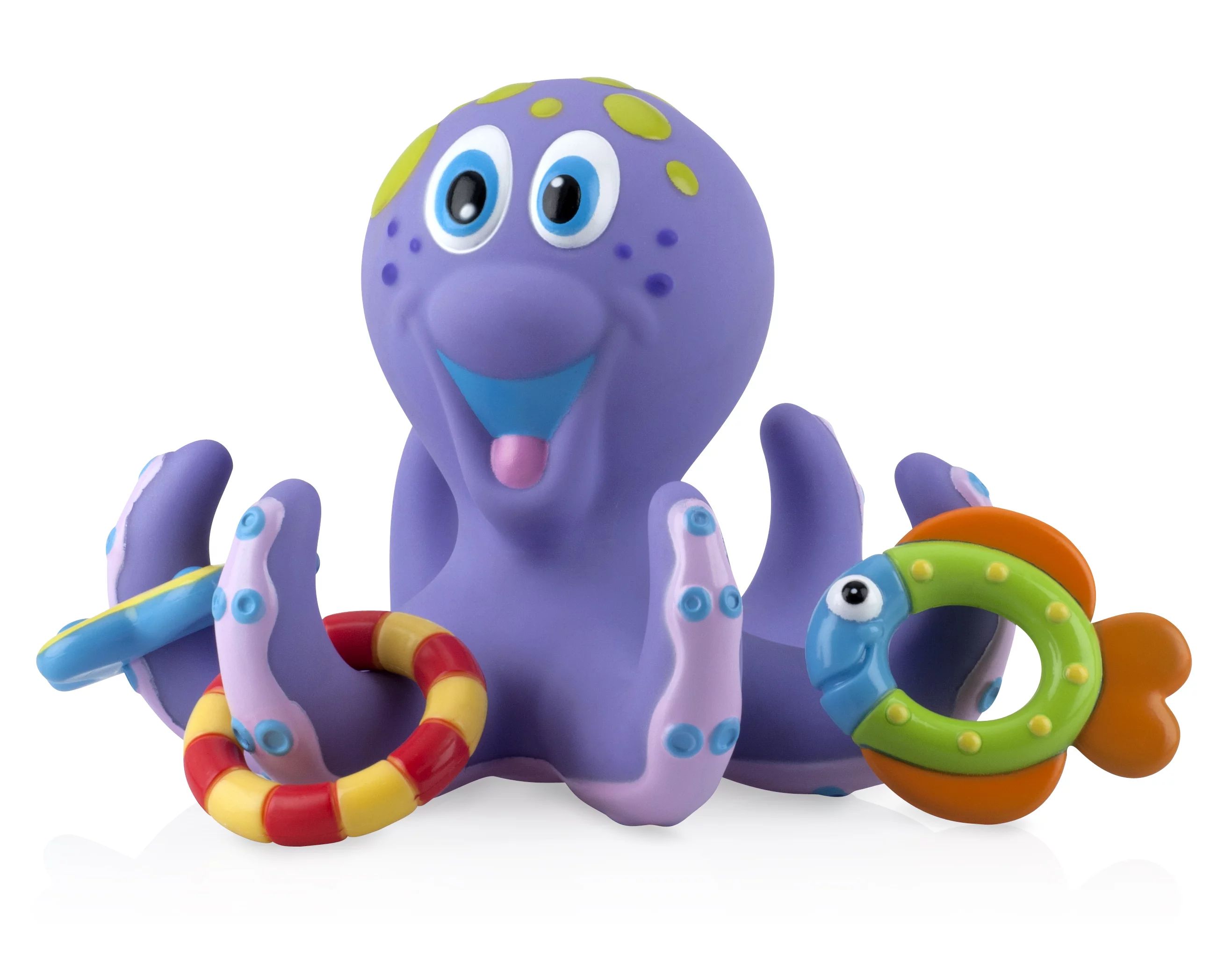 Nuby Octopus Hoopla Toss Toy for Bath for 12 Months and Up, Unisex | Walmart (US)