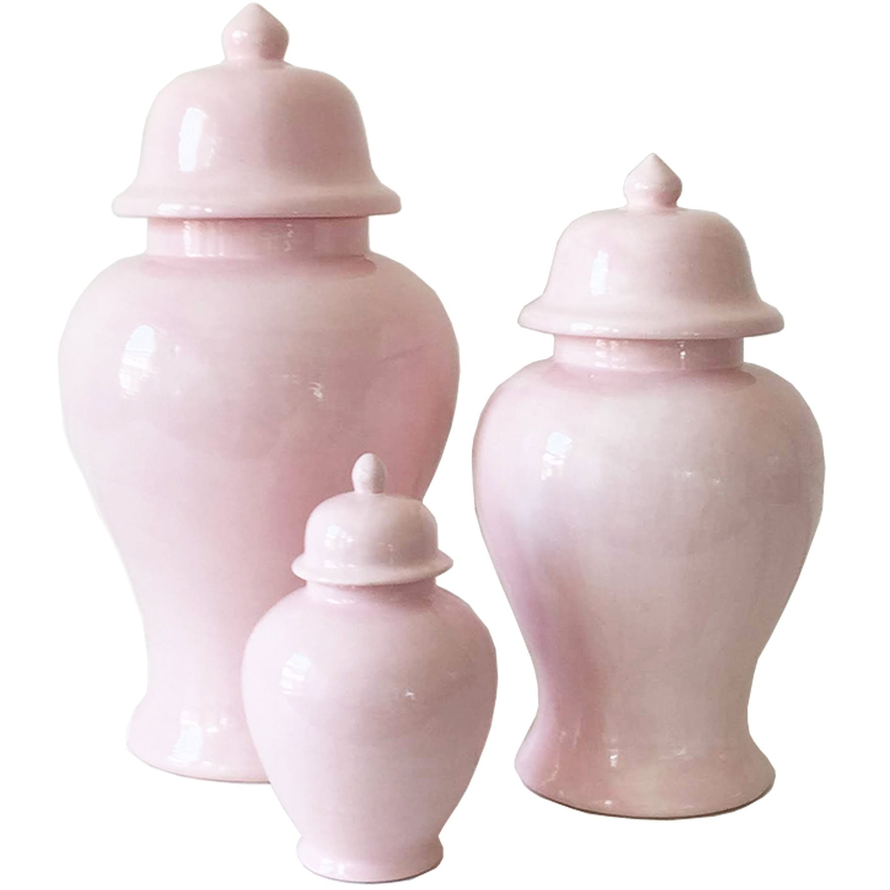Cherry Blossom Pink Ginger Jars | Lo Home by Lauren Haskell Designs