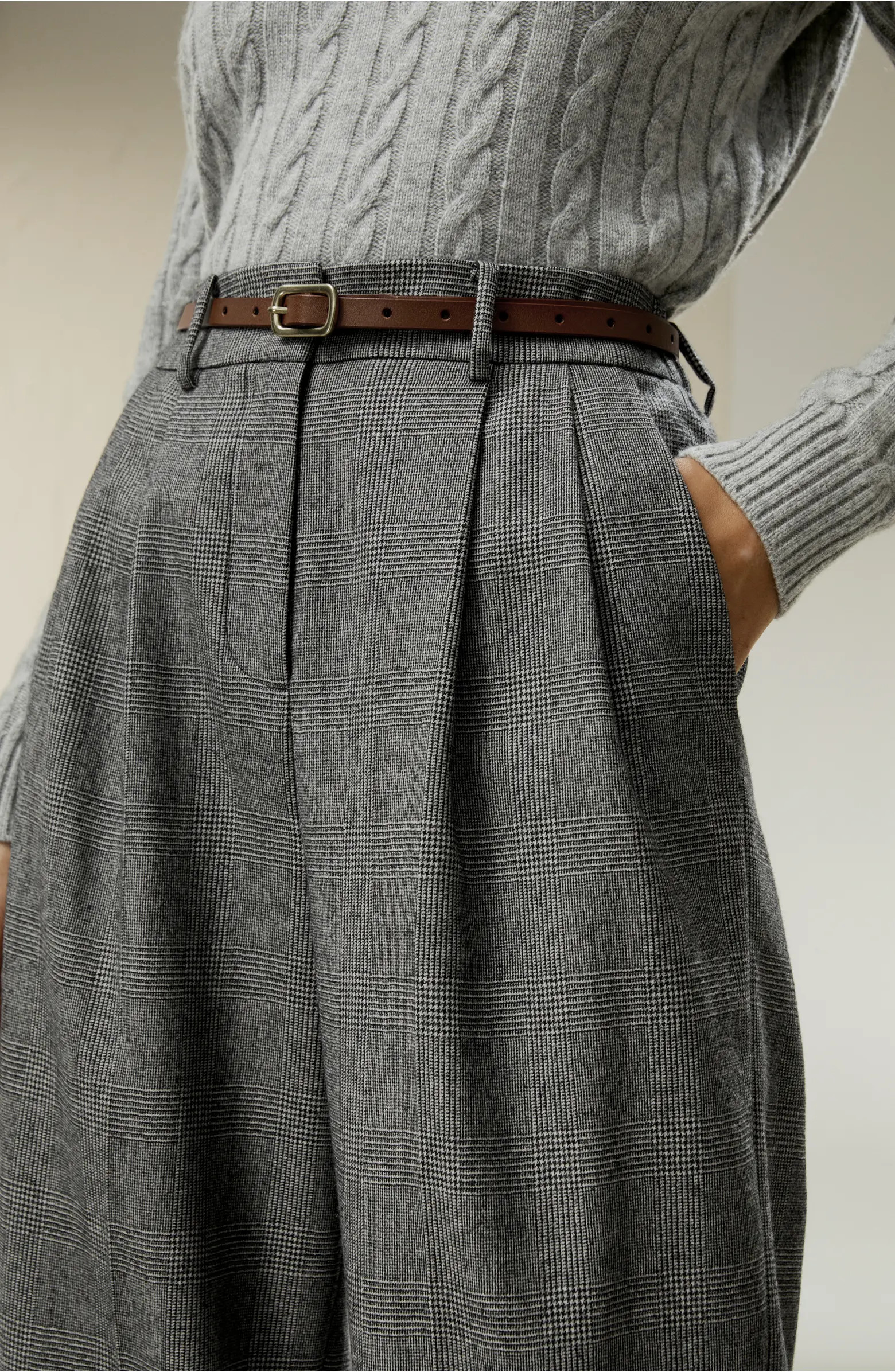 Wide Leg Wool-flannel Suit Trousers | Nordstrom