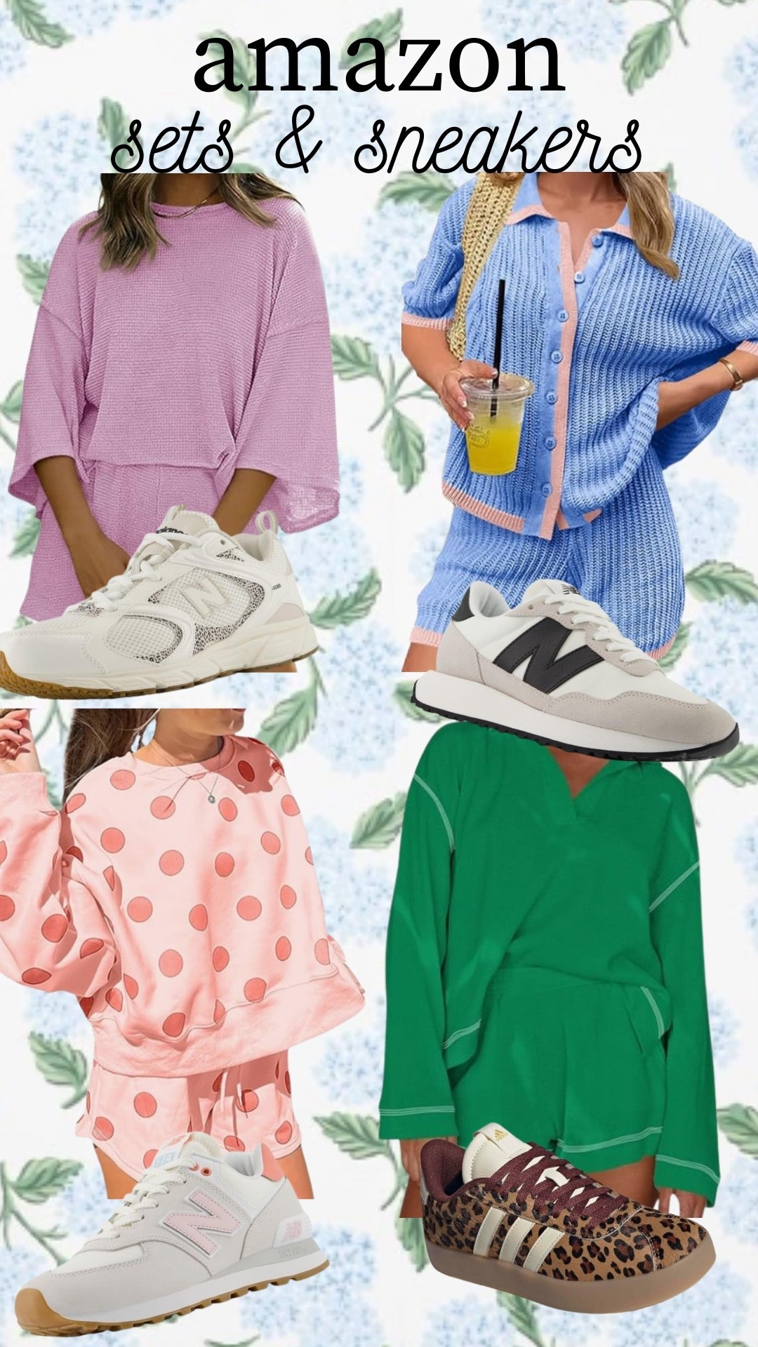 Amazon Sets and Sneakers I am LOVING! 

Womens Sneakers l Womens Casual Sets l Lounge Sets l Adidas Sneakers l New Balance Sneakers 

#LTKootd #LTKMidsize #LTKselfcare