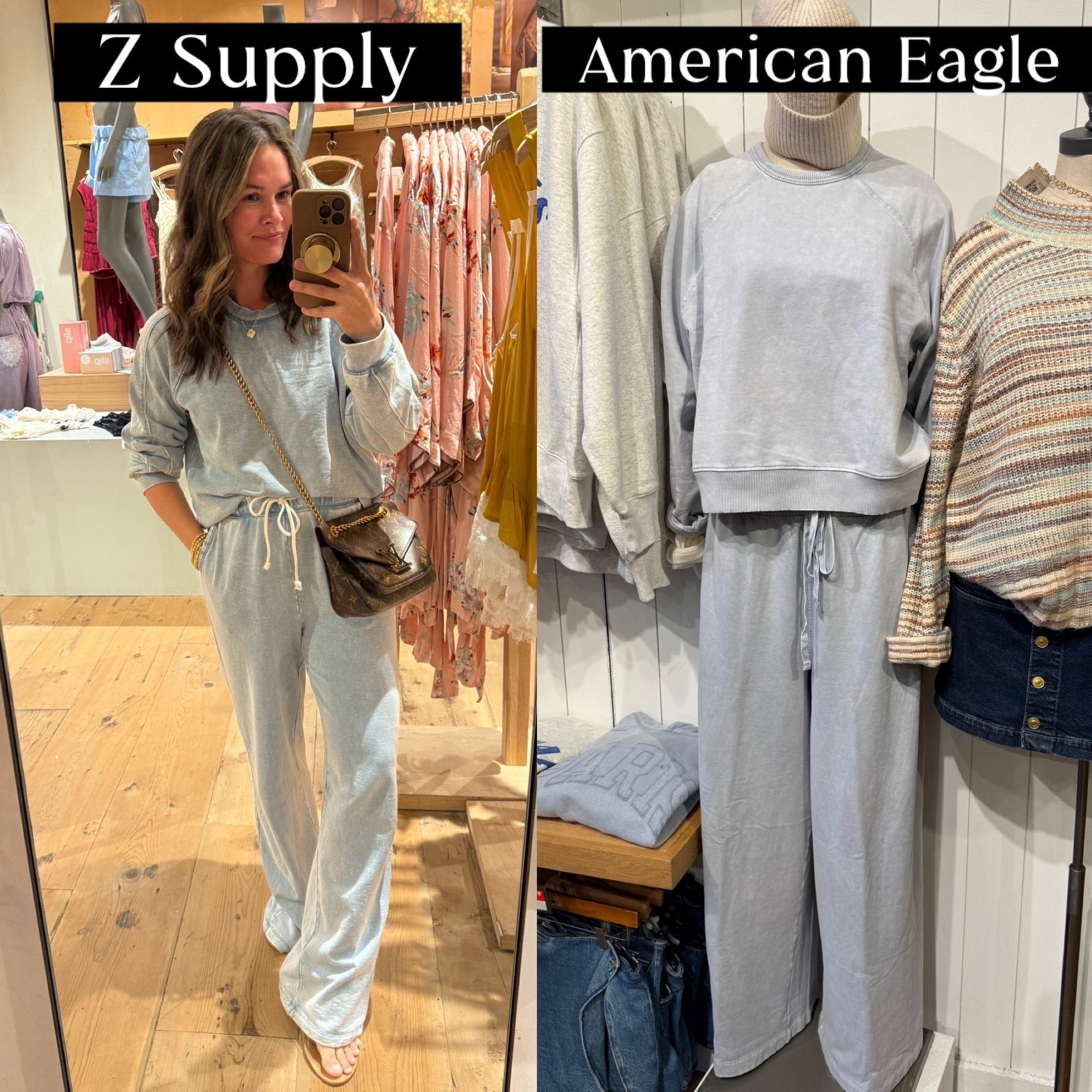 I love my z supply set it’s so versatile easy to mix and match I went into American Eagle and saw this similar set that’s on sale today! It runs loose so I grabbed a small in both #matchingset #cozyset #cozyfit #cozytraveloutfit 

#LTKFindsUnder50 #LTKootd #LTKgrwm