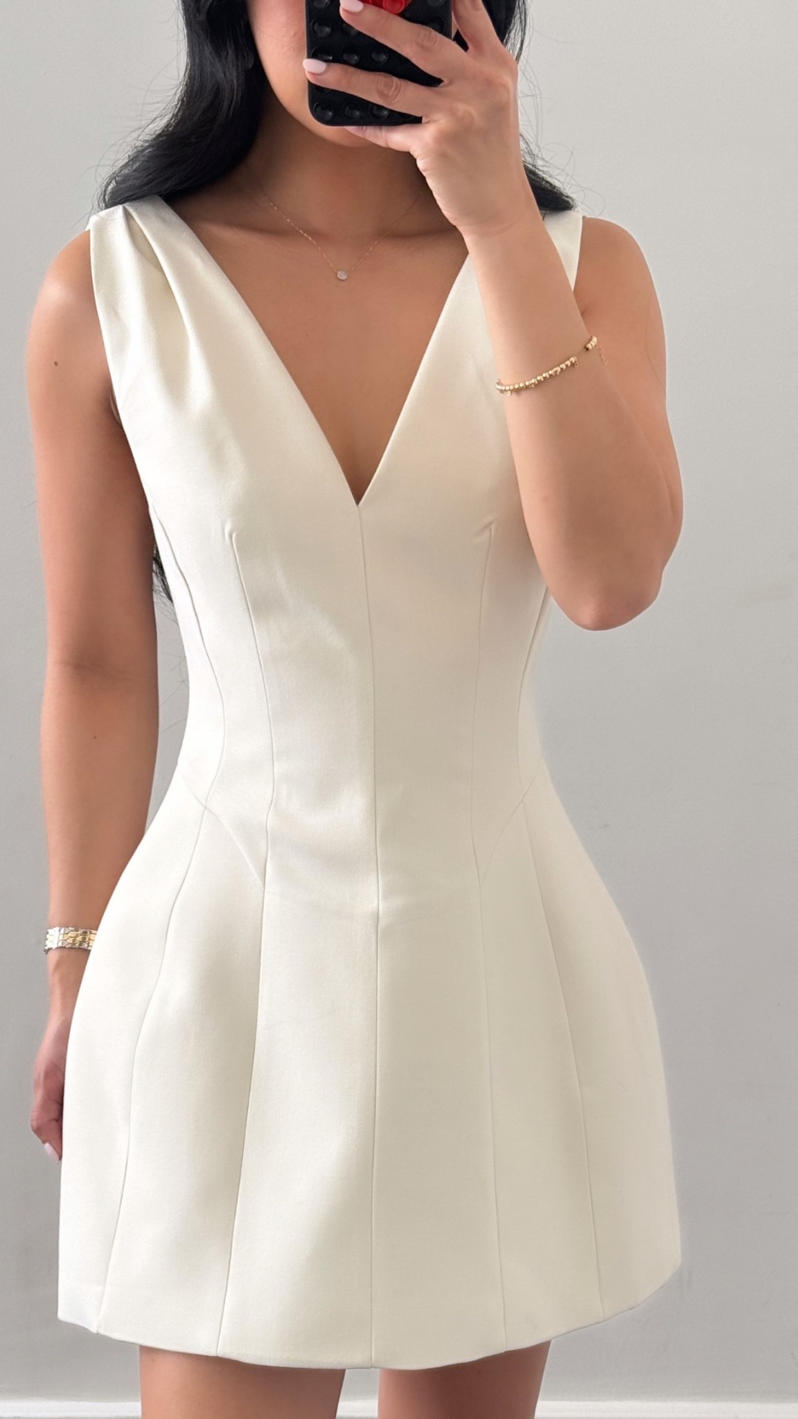 The material on this dress is so thick too so would be see through at all. I’m shocked at the price point - it feels way more expensive 

I took this dress in a XS! 🐚🤍

#LTKSeasonal #LTKWedding #LTKFindsUnder100