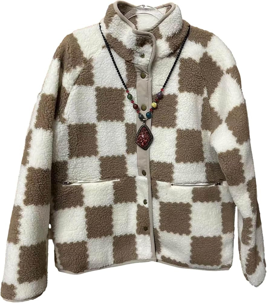 Fleece Lined Jackets for Women Casual Open Front Button down Jackets Long Sleeve Shacket Jacket w... | Amazon (US)