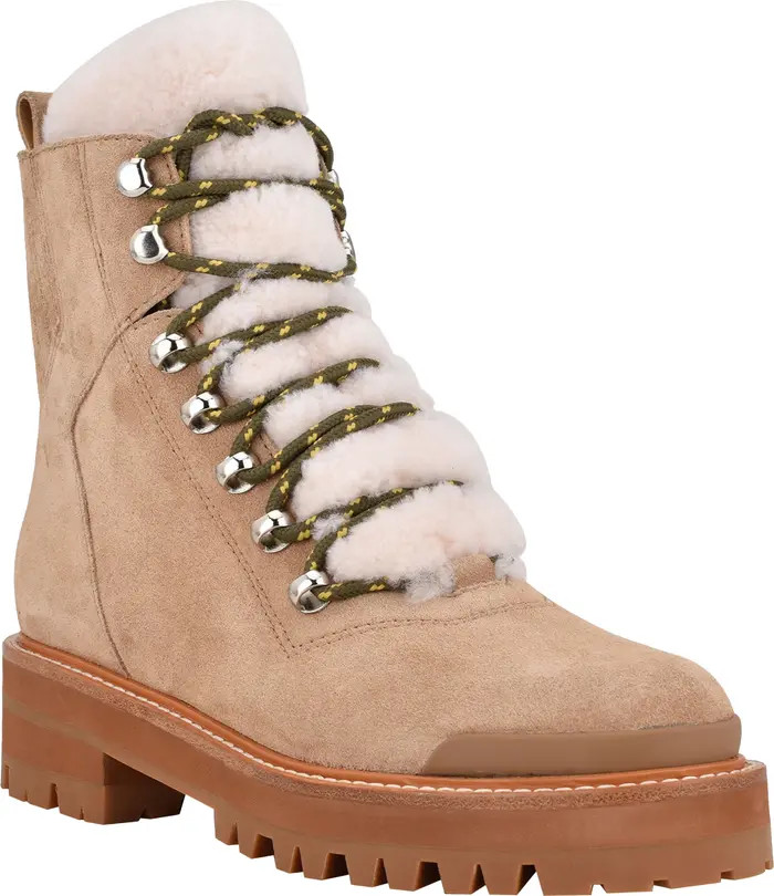 Izzie Genuine Shearling Lace-Up Boot | Nordstrom
