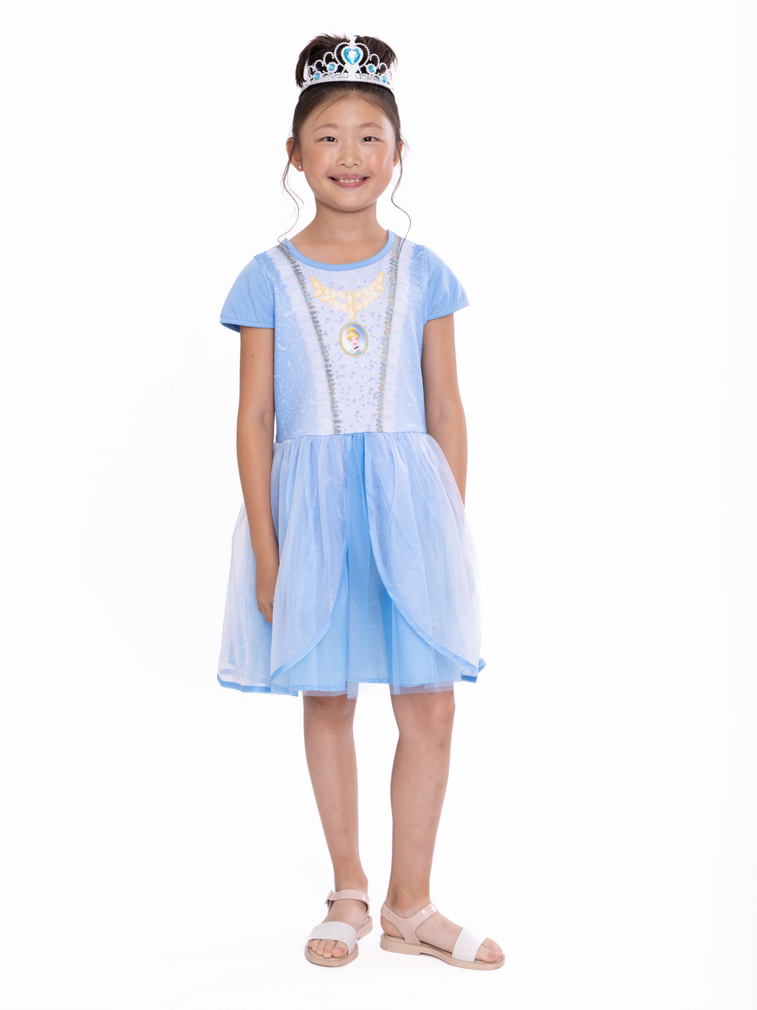 Disney Princess Girls Cinderella Cosplay Dress, Sizes 4-16 | Walmart (US)