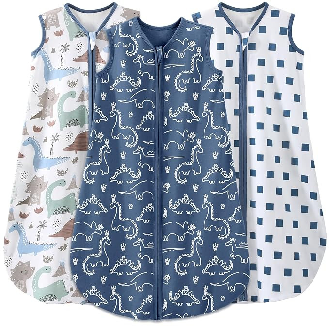 Yoofoss Baby Sleep Sack 12-18 Months Baby Wearable Blanket 100% Organic Cotton 2-Way Zipper TOG 0... | Amazon (US)