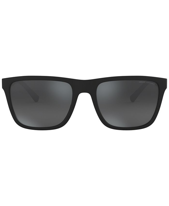 A|X Armani Exchange Men's Low Bridge Fit Sunglasses, AX4080SF 57 & Reviews - Men - Macy's | Macys (US)