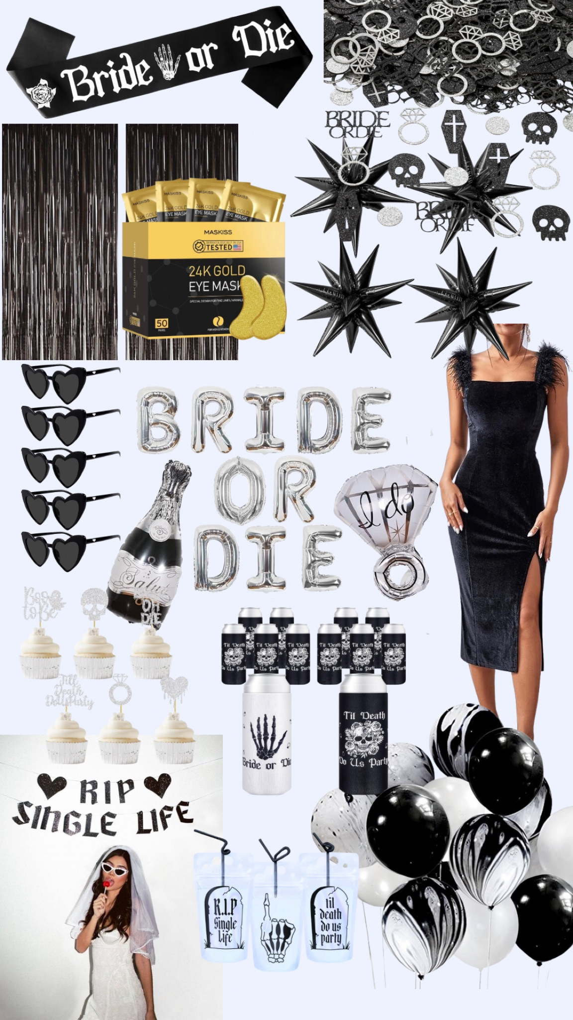 Bride or Die Bachelorette Part Theme! All the decorations and products you need from Amazon. Perfect for Fall and Halloween! TIL Death do us party! 

#LTKParties #LTKSeasonal #LTKWedding
