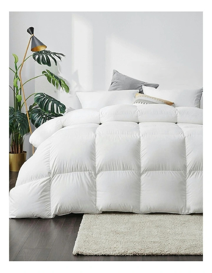 Giselle BeddingDuck Down Feather Super King Quilt in White | Myer