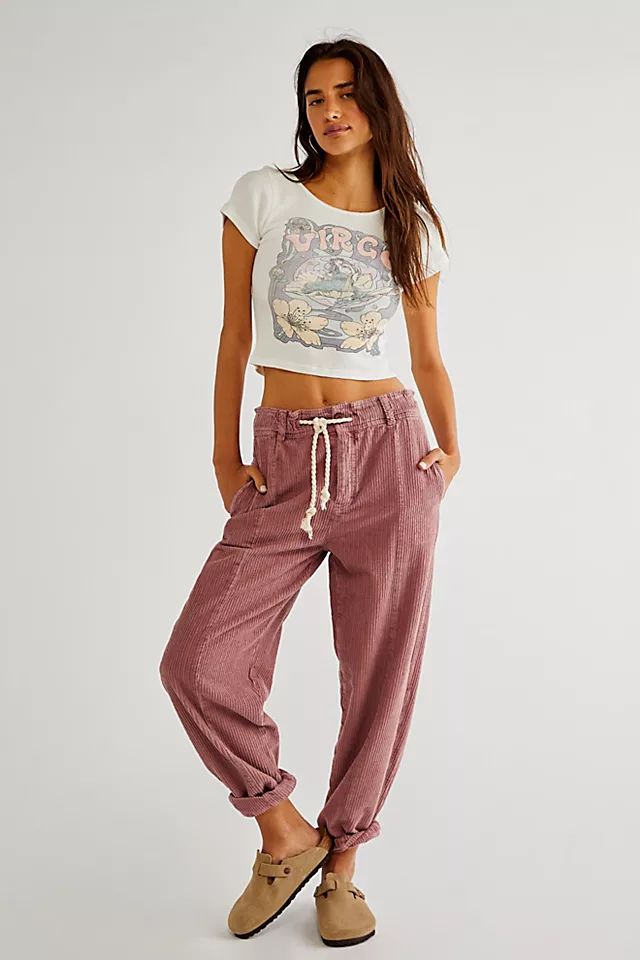 Missing From Me Cord Barrel Pants | Free People (Global - UK&FR Excluded)