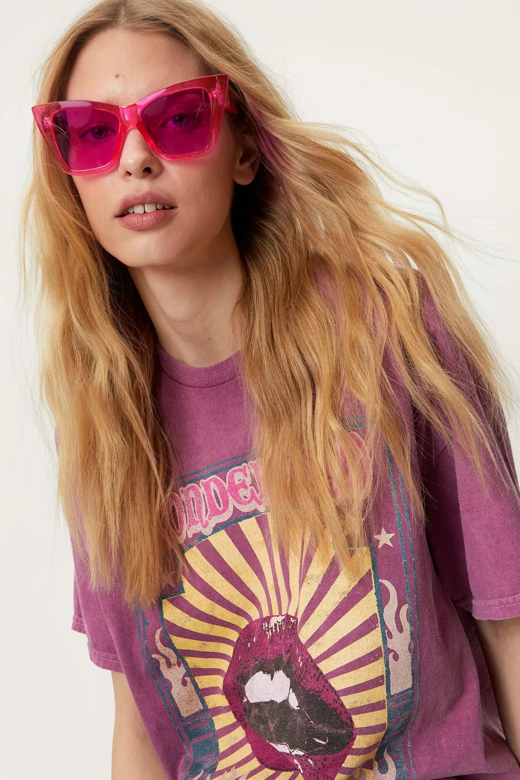 Lunettes de soleil aviateur yeux de chat | NastyGal (FR)