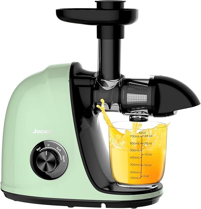 Juicer Machines, Jocuu Slow Masticating Juicer Extractor Easy to Clean, Soft/Hard Dual-Speed Quie... | Amazon (US)