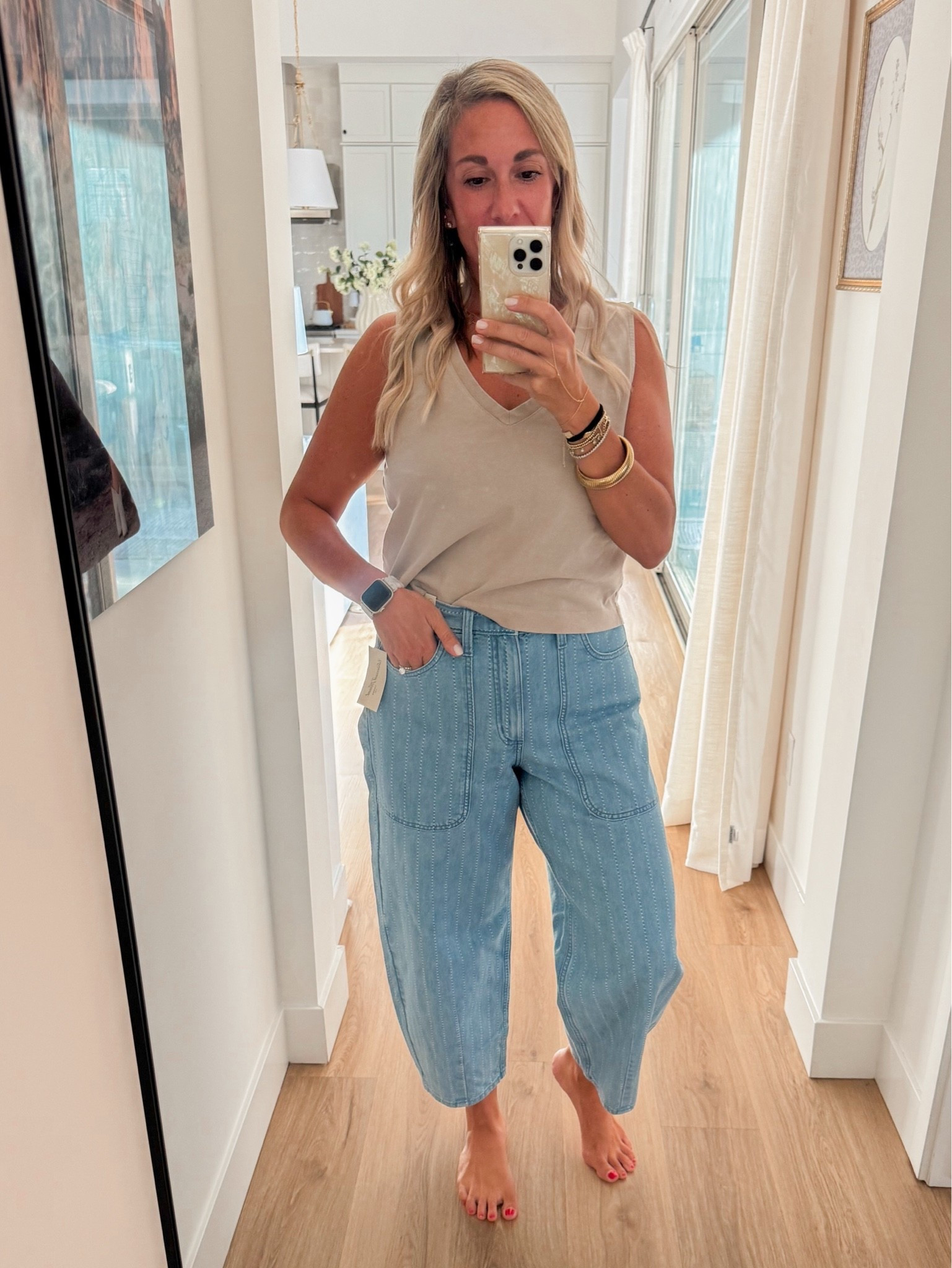 Favorite most comfortable barrel jeans from Target!

#LTKOver40 #LTKgrwm