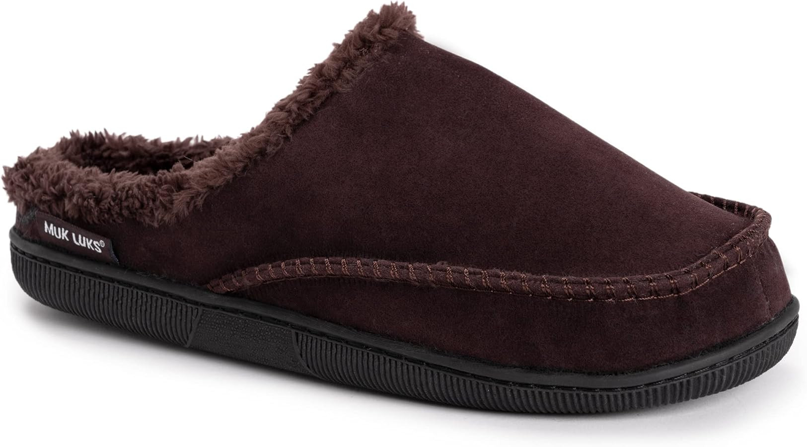 MUK LUKS Men's Faux Suede Clog Slipper | Amazon (US)