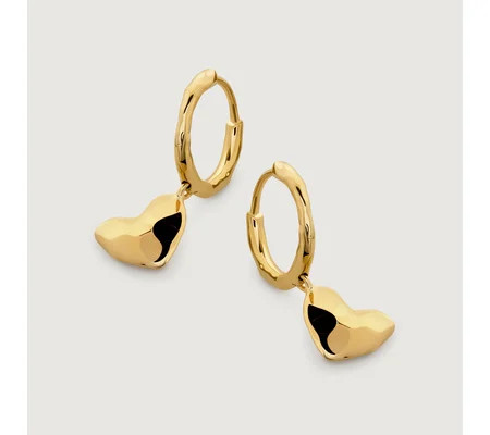 Heart Drop Huggie Earrings | Monica Vinader (Global)