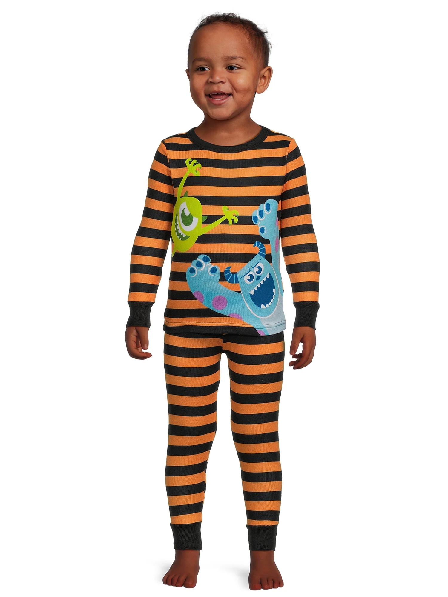 Monsters Inc. Toddler Halloween Top and Pants Pajama Set, 2-Piece, Sizes 12M-5T | Walmart (US)
