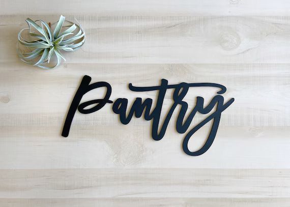 Pantry | Pantry Sign | Wood Words | Wood Word Cutout | Wood Word Signs | Laser Cut | Laser Cut Si... | Etsy (US)