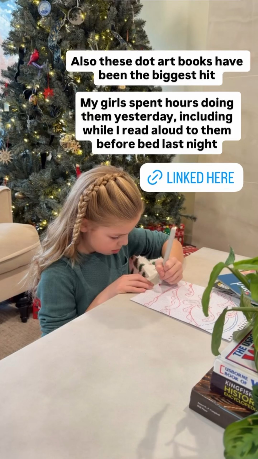 Also these dot art books have been the biggest hit 

My girls spent hours doing them yesterday, including while I read aloud to them before bed last night