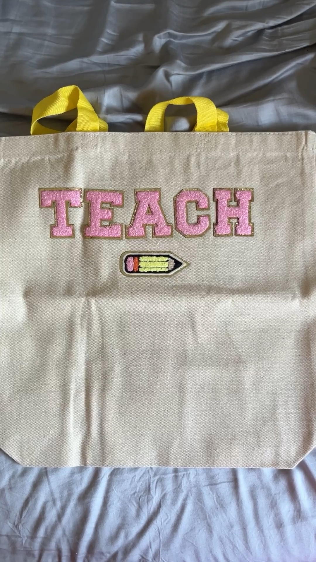 Got the CUTEST teacher items for back to school! I have an obsession with the patch letters and pencils so these were all a must. Plus I got to customize the sweatshirt with my new married name✏️🎀

#LTKWorkwear #LTKStyleTip #LTKPetite