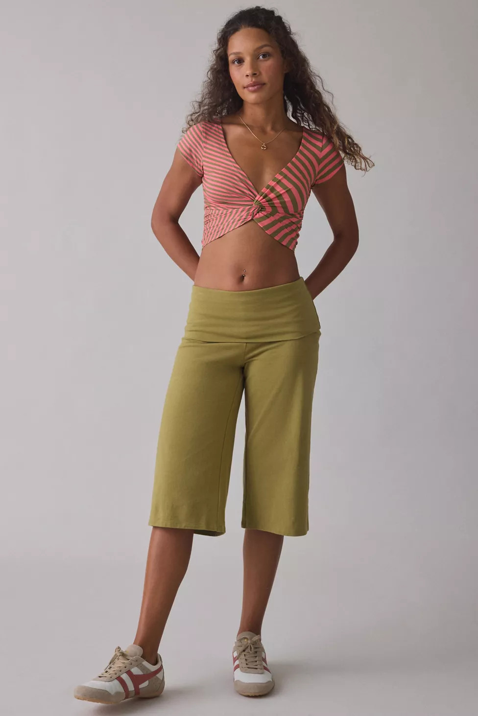 Out From Under Bec Twist-Front Cropped Tee | Urban Outfitters (US and RoW)