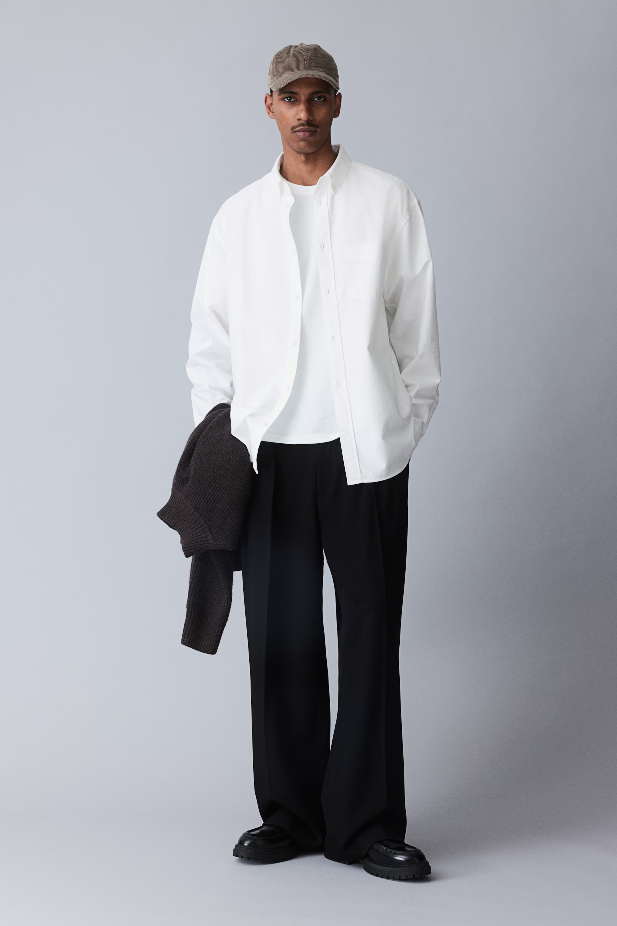 Regular Fit Oxford shirt - White - Men | H&M US | H&M (US + CA)