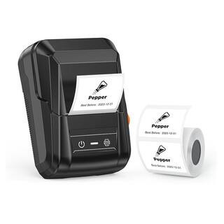 Bluetooth Inkless Label Maker Machine w/ App-Enabled, 40-Fonts, 450+ Icons and Waterproof Tape for Home or Office, Black | The Home Depot