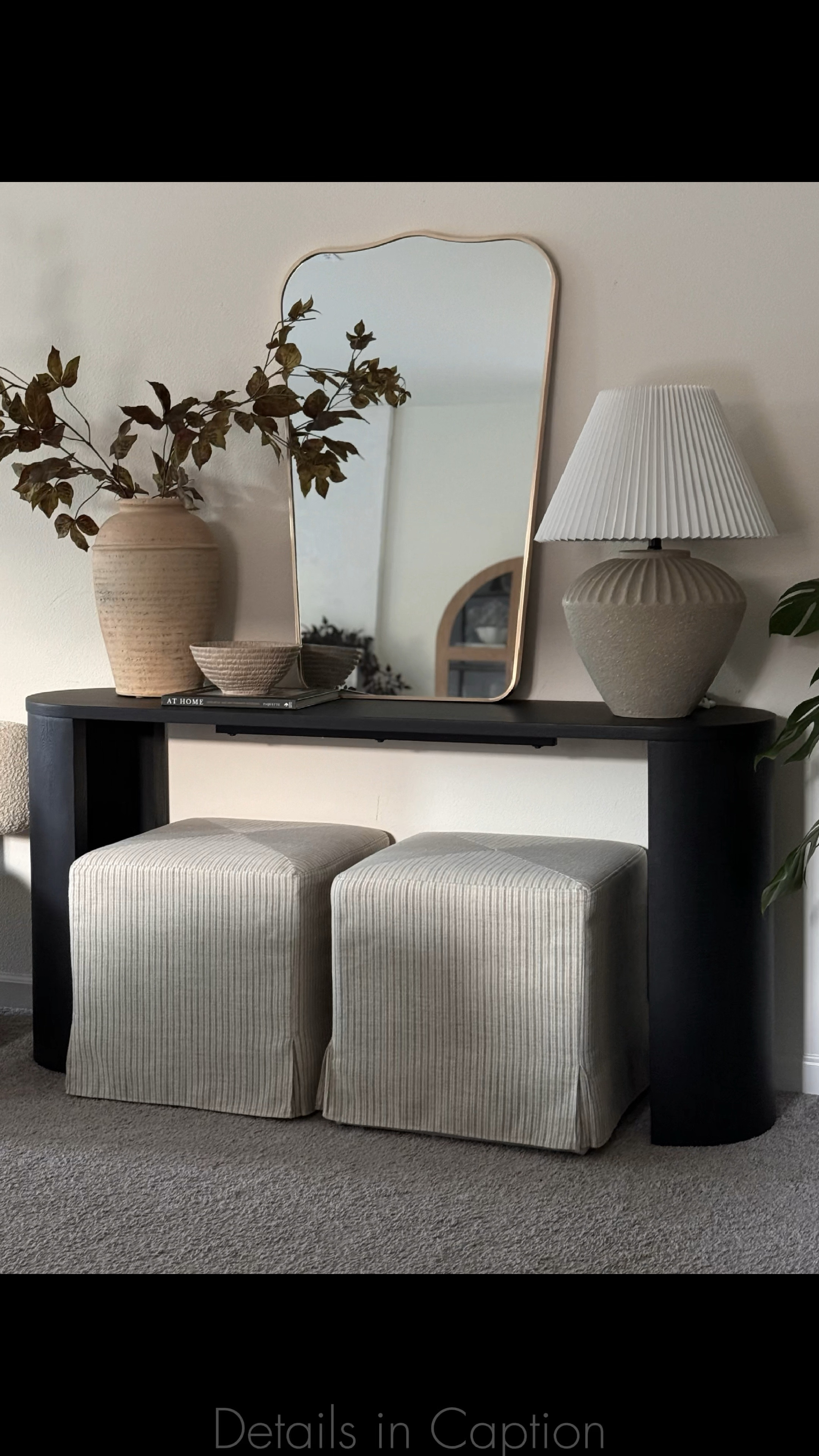 Stylish entryway idea (fall inspired) 🍂 for a beautiful first impression!

I received this gorgeous console table from @PopMaison just in time for fall! This empty wall needed something large enough to create a statement, and I realized that as the first space people see when they visit, it deserved some attention! I always add a catch-all tray or bowl for remotes or keys. Trays are also great for keeping all of your candle 🕯️ essentials out to ensure you light a candle when expecting guests! Trust me, these two things will leave a good first impression on your guests.


#LTKStyleTip #LTKSeasonal #LTKHome
