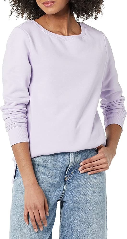 Amazon Essentials Women's Open-Neck Fleece Tunic Sweatshirt | Amazon (US)
