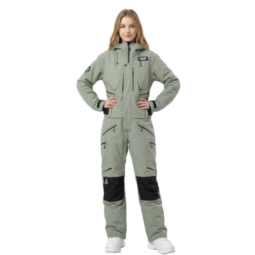 MUTUSNOW Women Ski Suit One Piece, Winter Slim Waterproof Snowsuits, Ski Onesie Women for Mountain Snowboarding Snowmobile | Amazon (US)