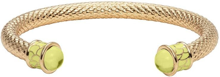 Halcyon Days Salamander Torque Buttercup Yellow & Gold Bangle - BRSAL20STG | Amazon (US)