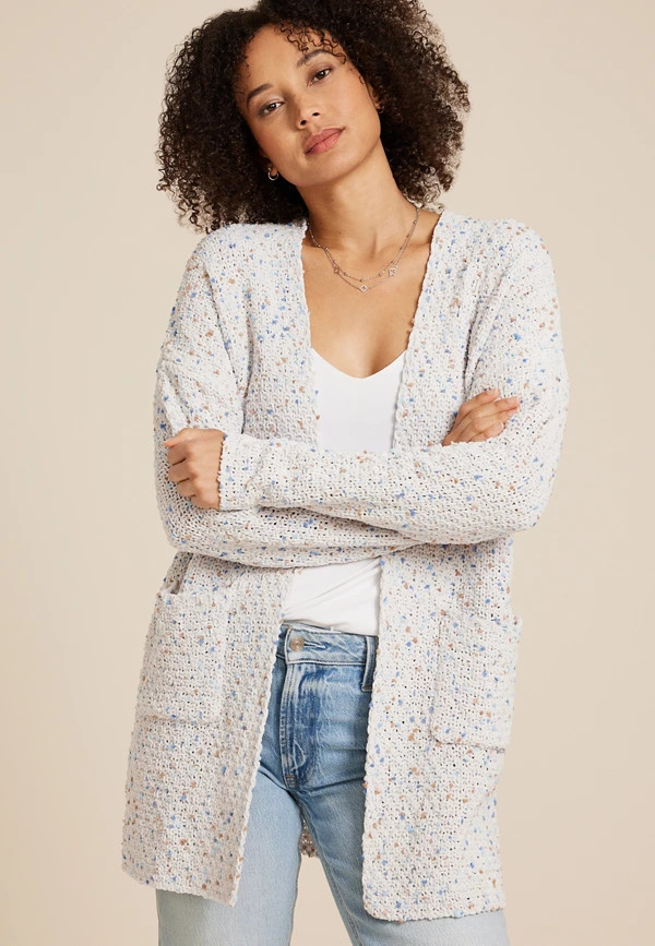 Pom Pom Pocket Cardigan | Maurices