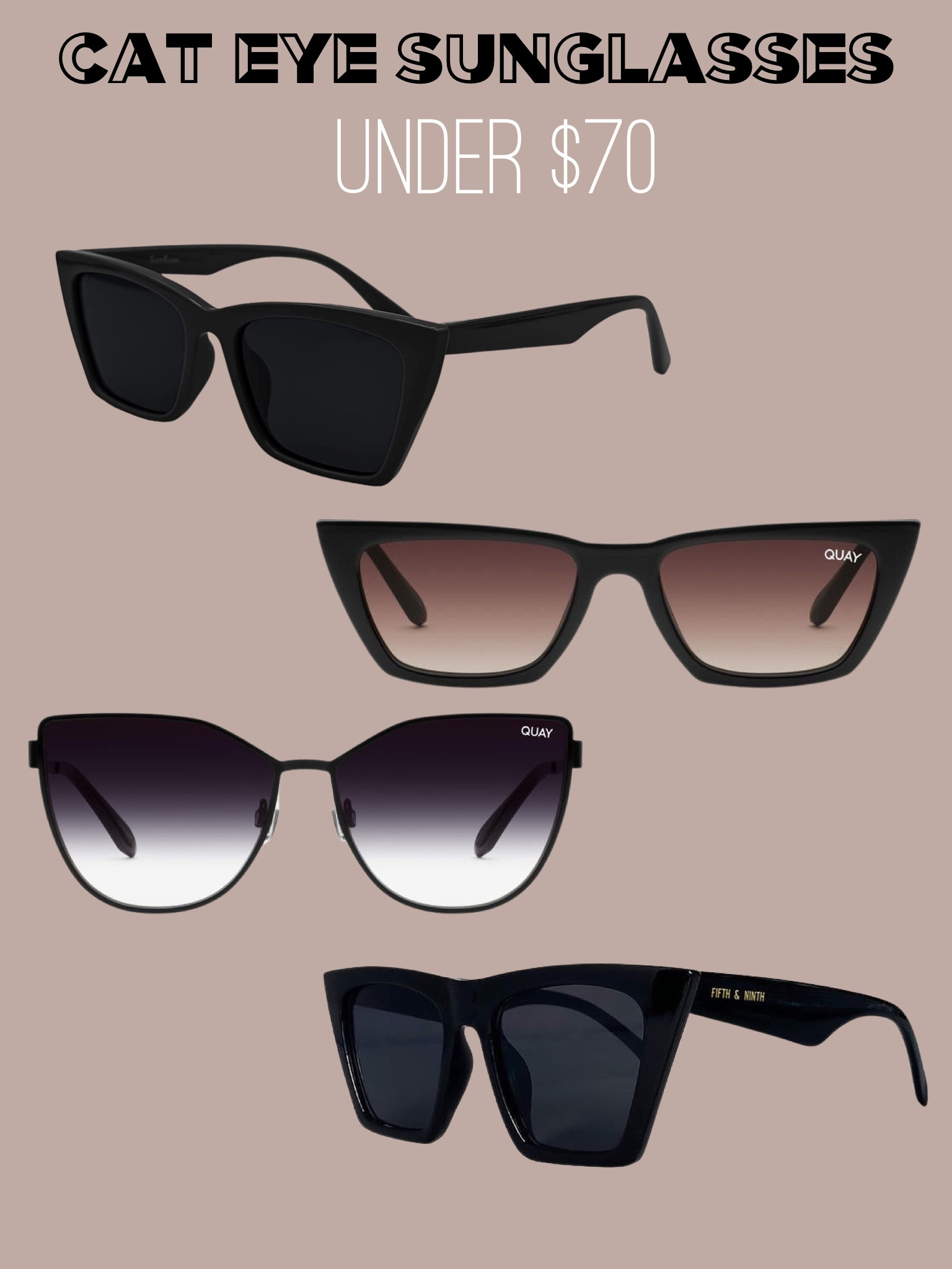 Cat eye singlases under $70

#LTKunder50 #LTKsalealert #LTKunder100