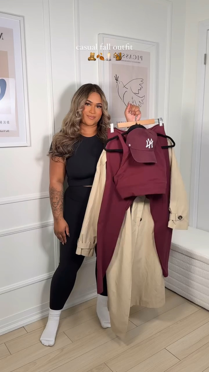 My trench is older from dynamite and no longer on the website! 
I’m wearing a size large in top and bottom!

Let’s go run some errands! ✨ I love that burgundy is trending right now! Here’s one way I’m incorporating it into my wardrobe 🫶🏽

Comment ‘FALL’ for all the outfit details + sizing 💬

#fallfashion #fallstyle #midsizestyle #midsize #outfit #casualstyle

#LTKMidsize #LTKStyleTip