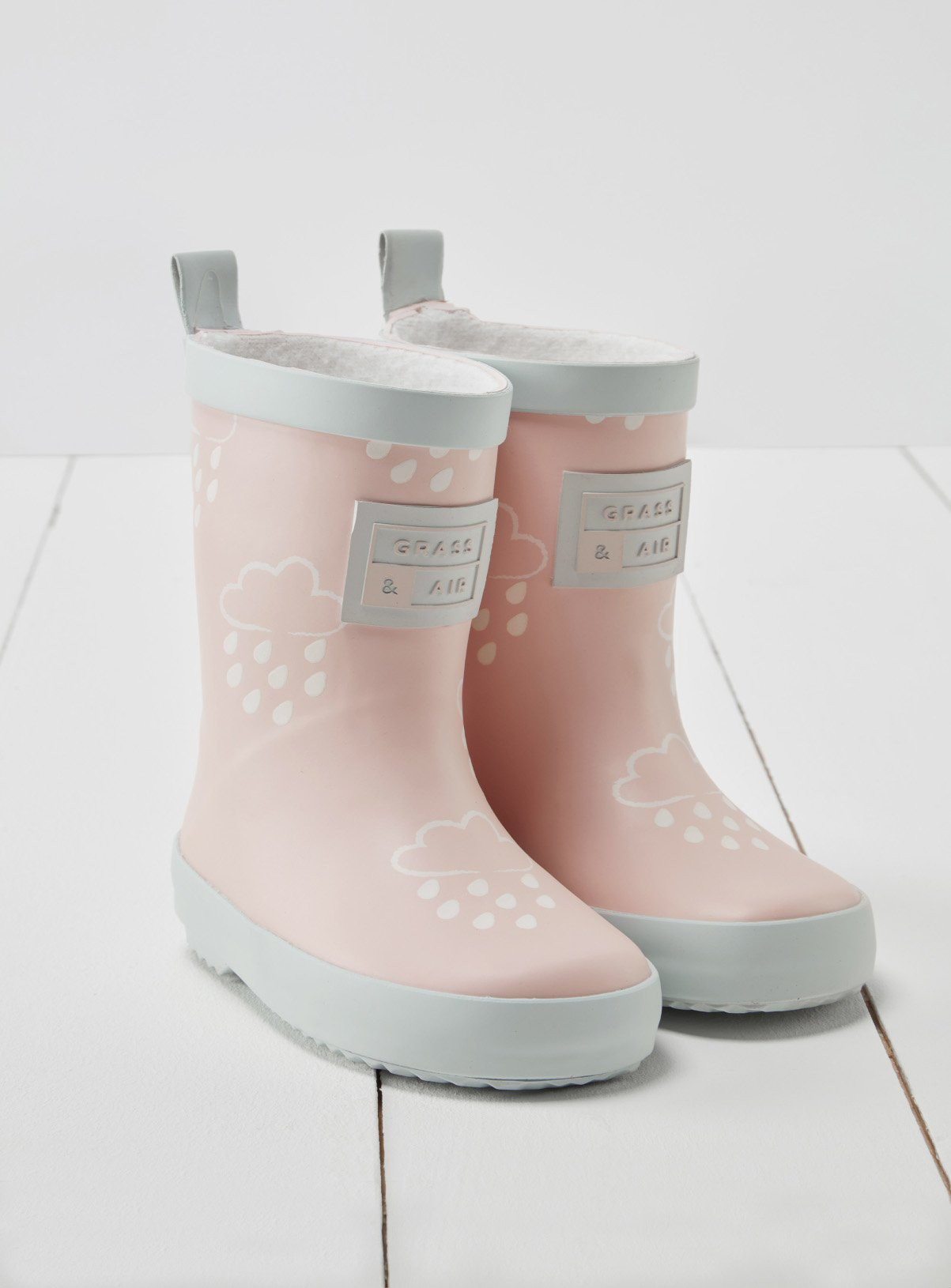 Pink GRASS & AIR Little Kids Baby Pink Colour Revealing Wellies - Grass and Air by Sainsbury's | Tu Clothing