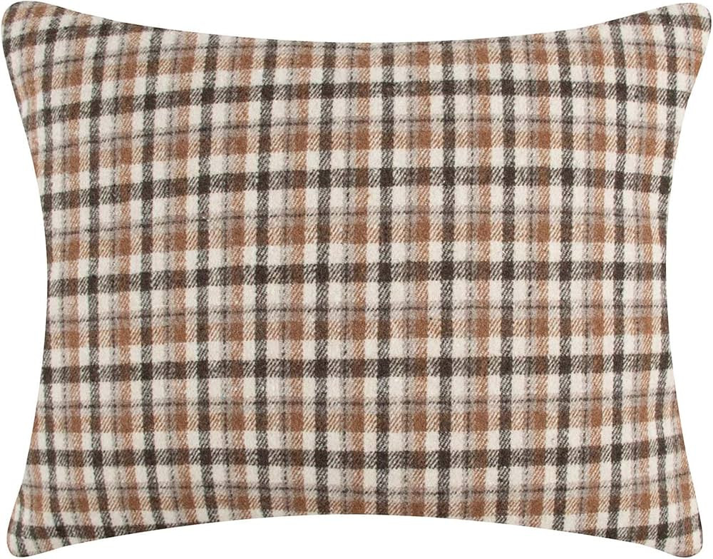 Levtex Home - Lodge Toile - Decorative Pillow (18x14in.) - Plaid - Brown, Cream and Taupe | Amazon (US)