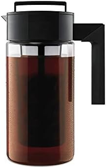 Takeya Patented Deluxe Cold Brew Iced Coffee Maker with Airtight Lid & Silicone Handle, 1 Quart | Amazon (US)
